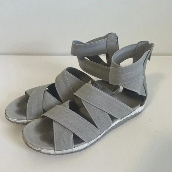 Sorel Out N' About Plus Strap Women's Zip Gladiator Sandals Gray Size 10 US - Picture 4 of 9